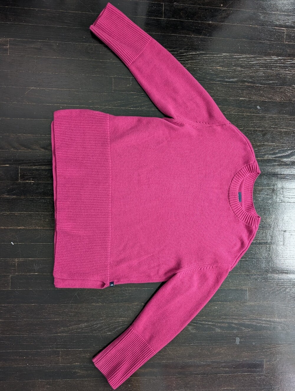 GAP Classic Cotton Crewneck Sweater in Magenta - Women